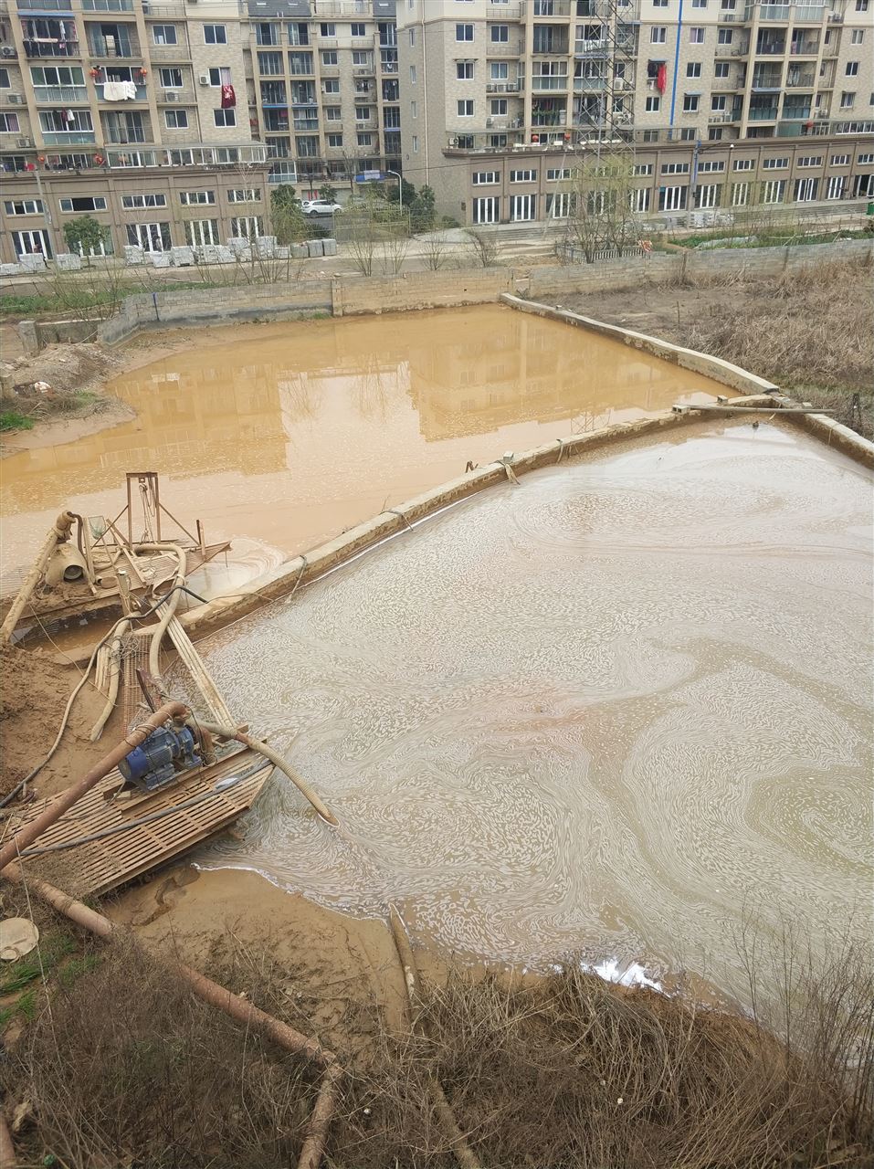 沙湾沉淀池淤泥清理-厂区废水池淤泥清淤